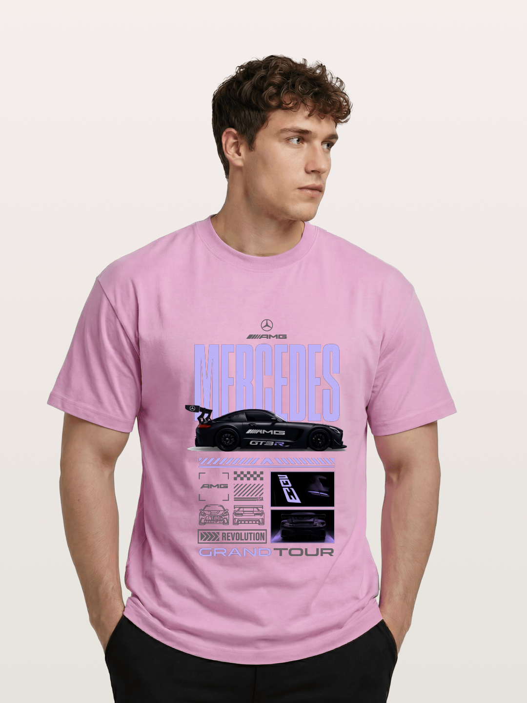 Purple Haze Mercedes Supercar Gildan T-shirt
