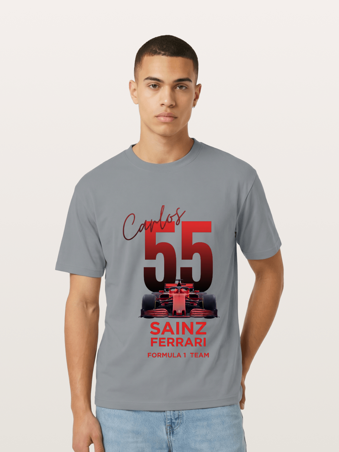 Carlos Sainz Ferrari 55 Art Gildan T-shirt