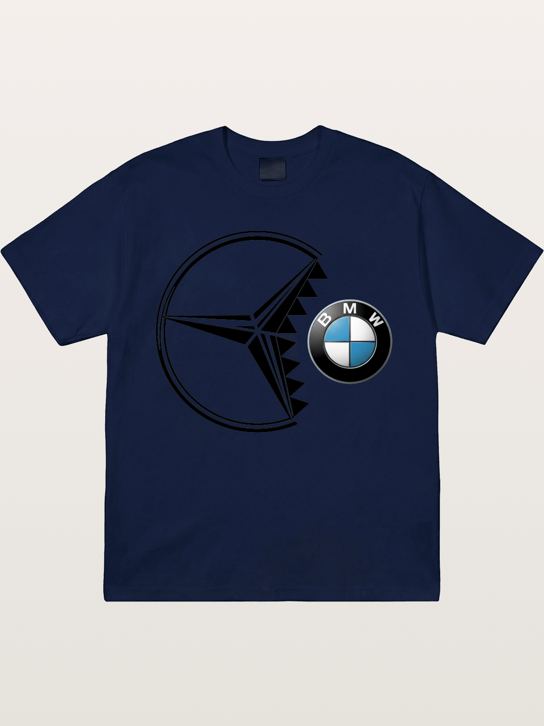 Mercedes vs BMW Logo Art Gildan T-shirt
