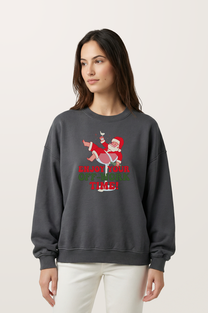 Santa’s Off-Time Sweatshirts