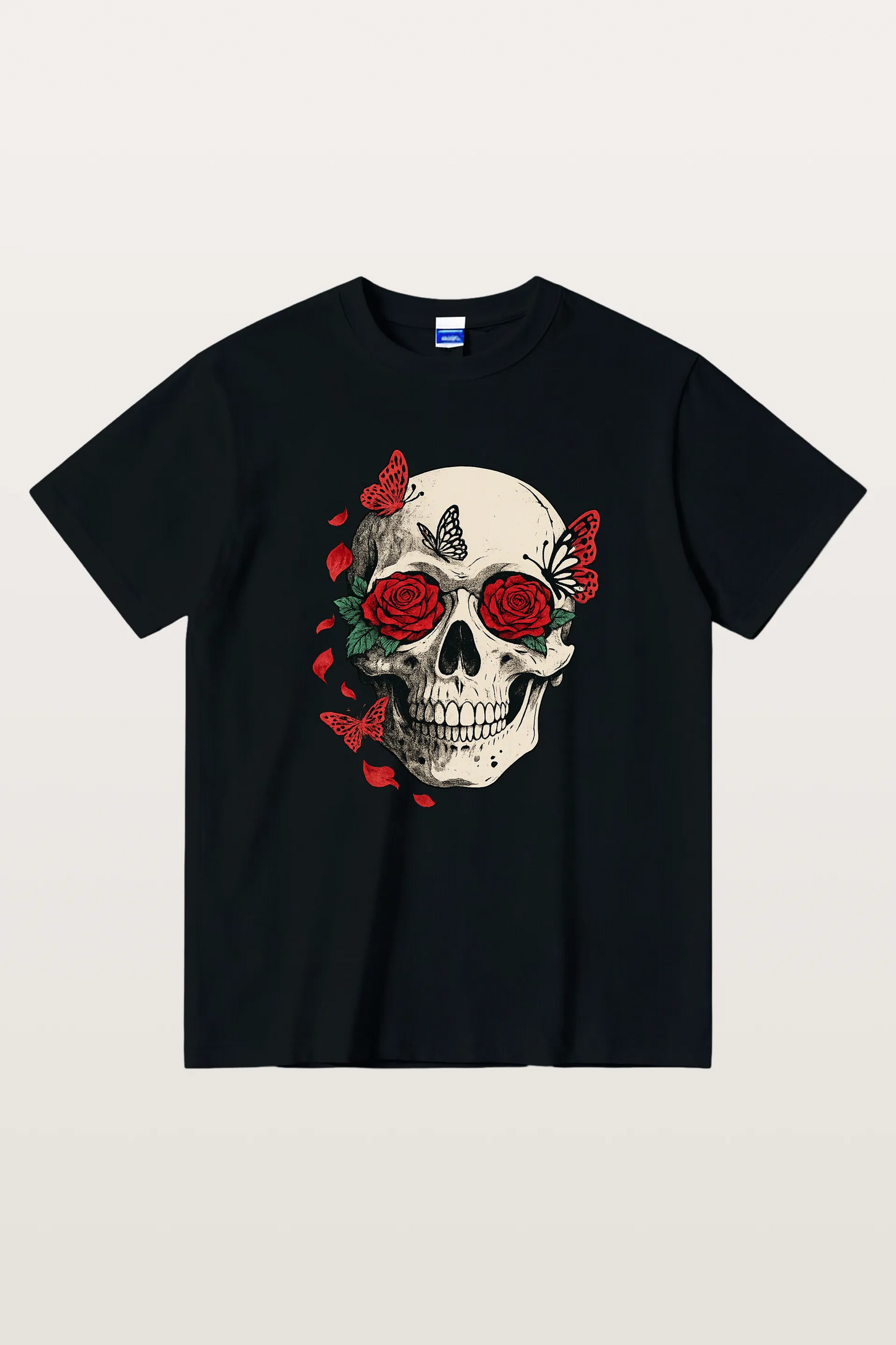 Red Rose Skull T-Shirts
