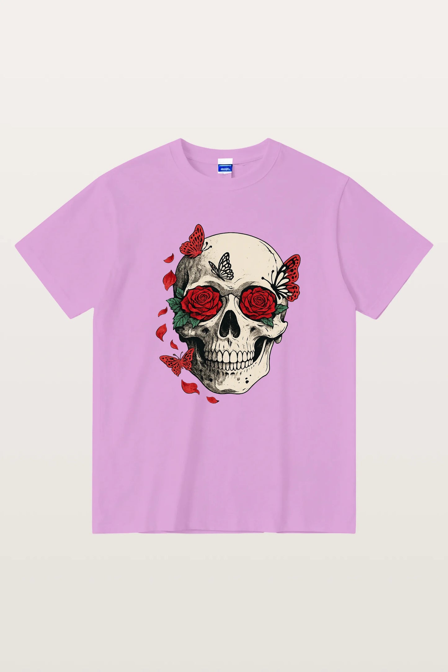 Red Rose Skull T-Shirts