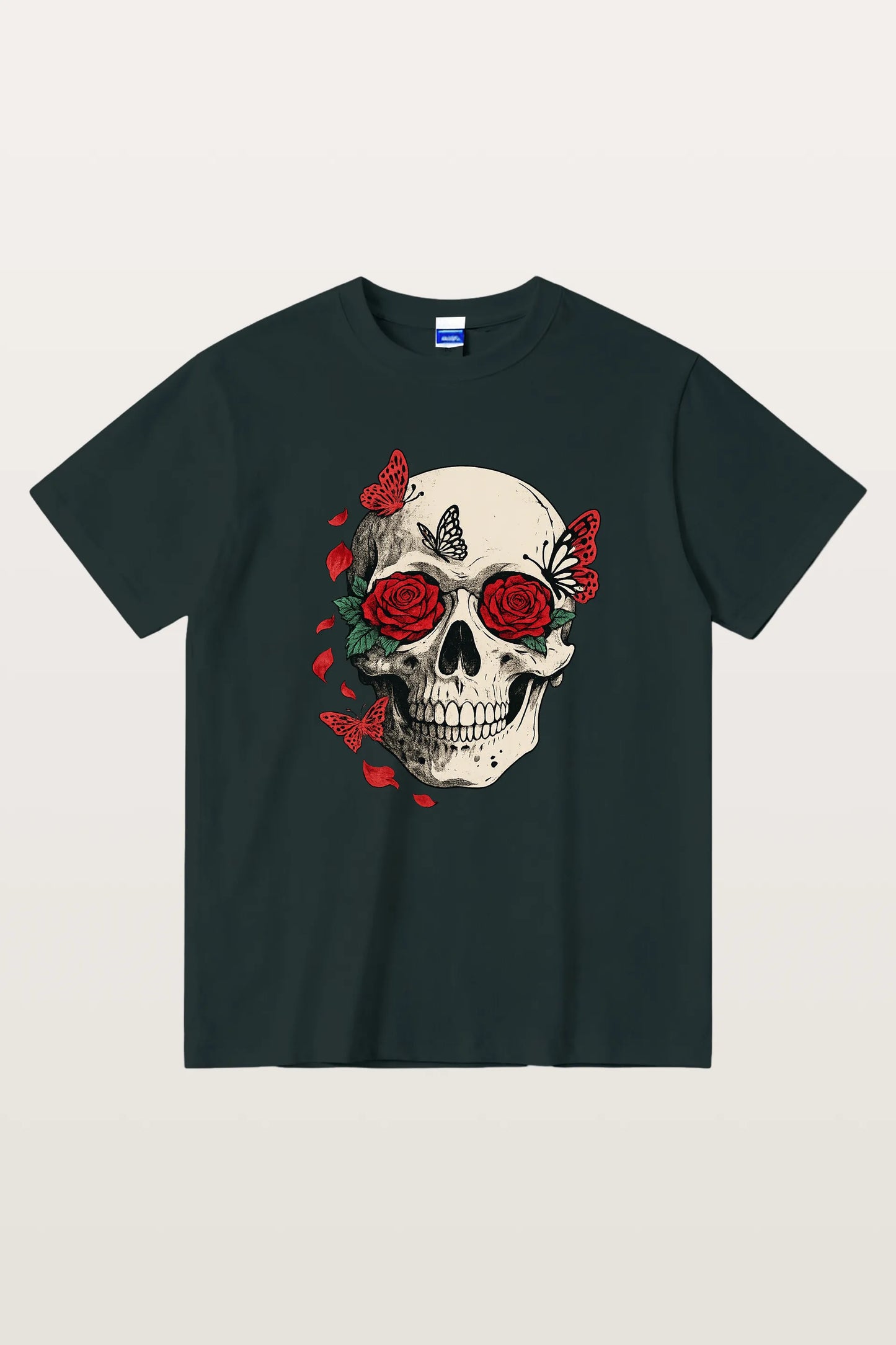 Red Rose Skull T-Shirts