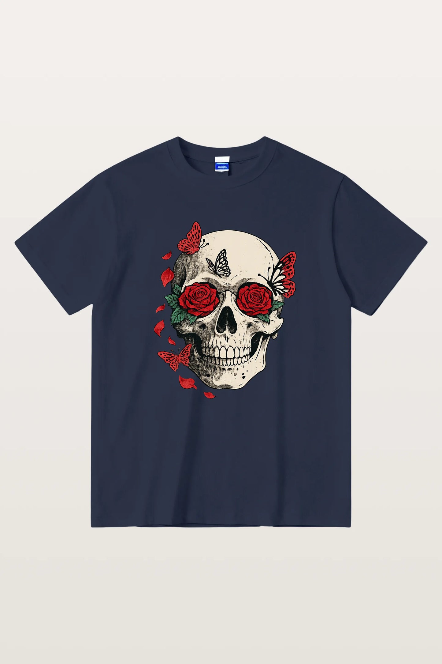 Red Rose Skull T-Shirts