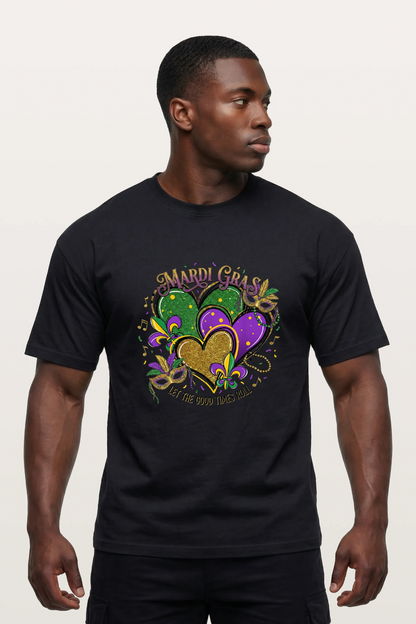 Mardi Gras Hearts T-Shirts