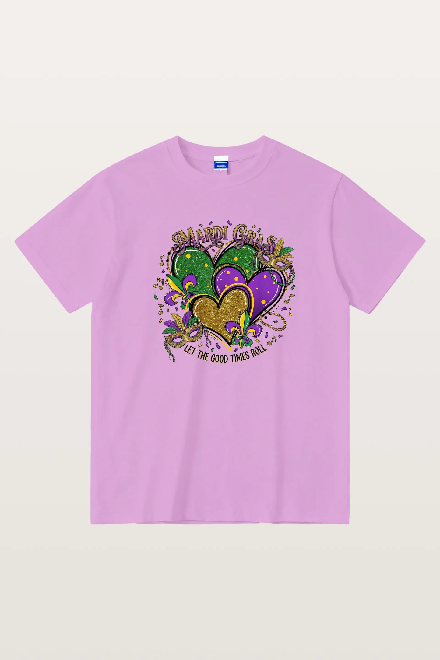 Mardi Gras Hearts T-Shirts