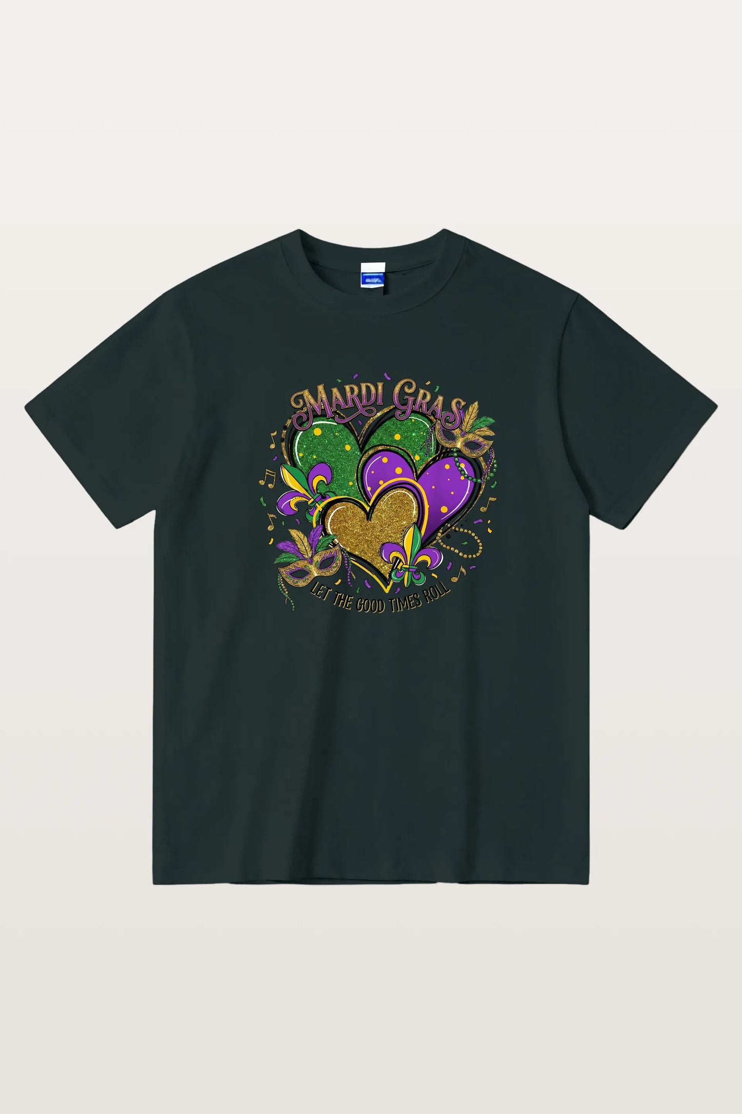 Mardi Gras Hearts T-Shirts