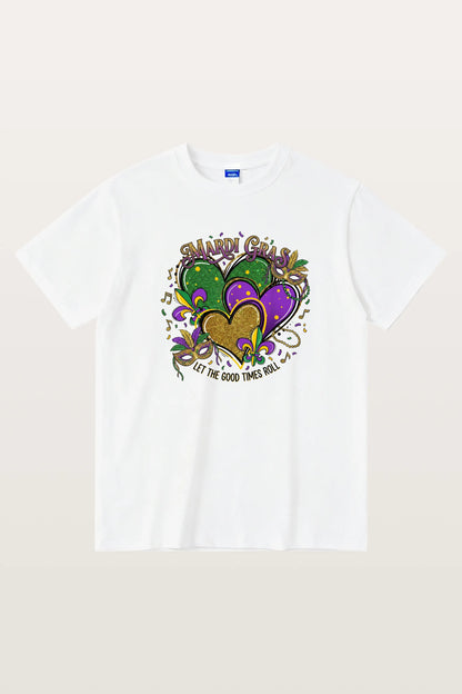 Mardi Gras Hearts T-Shirts