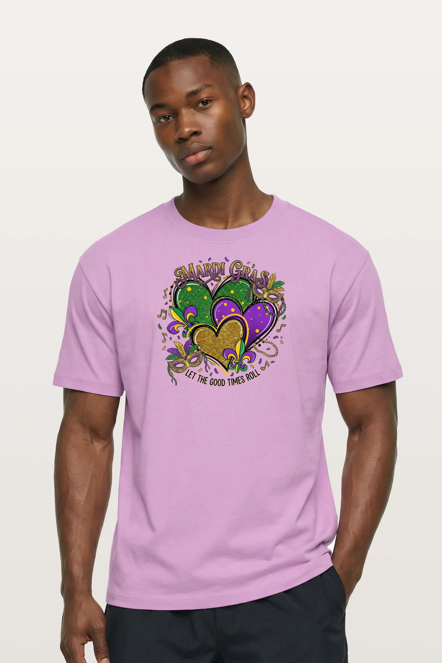 Mardi Gras Hearts T-Shirts