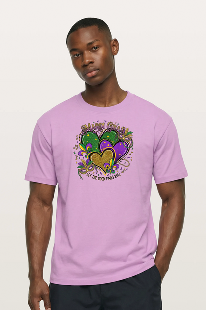 Mardi Gras Hearts T-Shirts