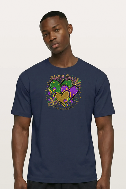 Mardi Gras Hearts T-Shirts