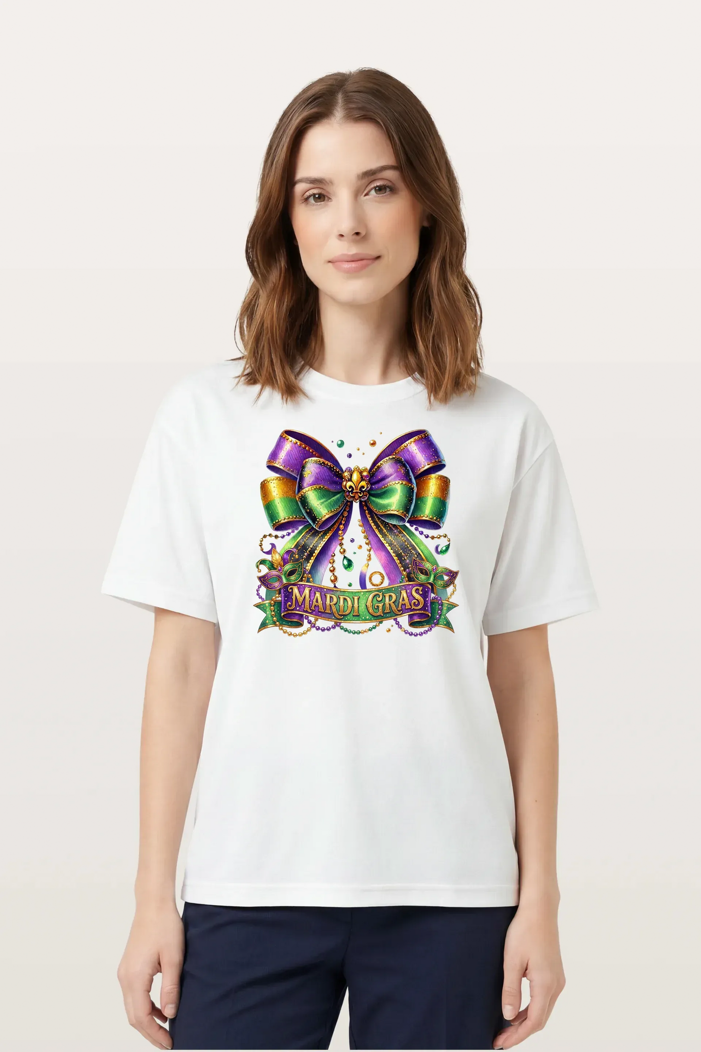 Mardi Gras Bow T-Shirts