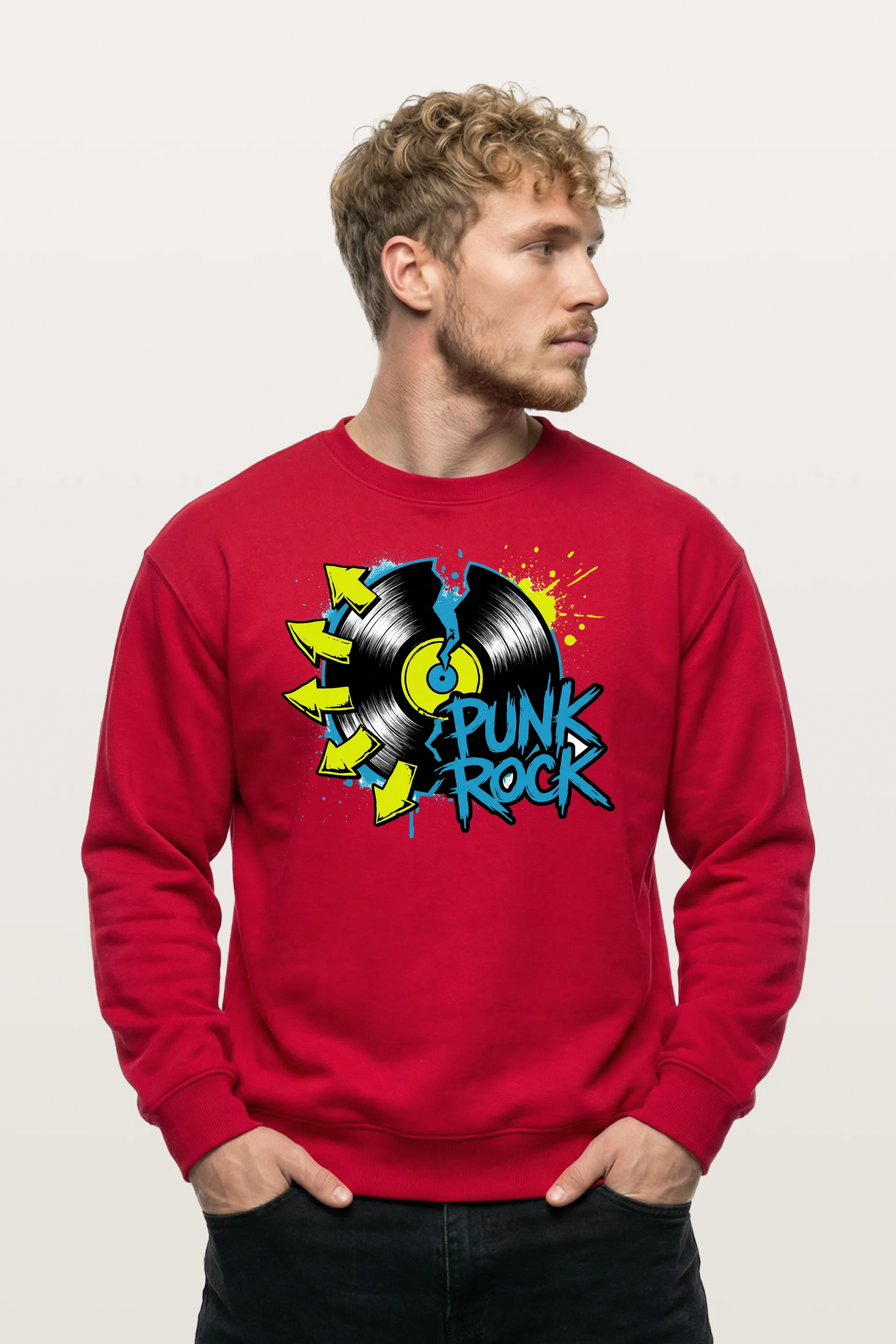 Punk Rock Vinyl Sweatshirts
