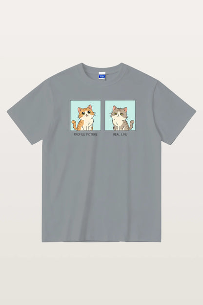 Profile vs Real  T-Shirts