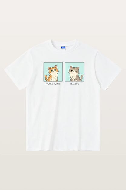 Profile vs Real  T-Shirts