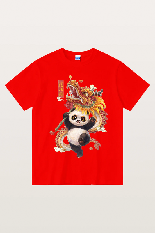 Panda & Dragon Cotton T-shirt