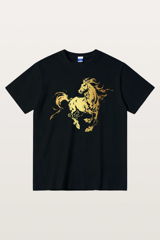 Golden Steed Cotton T-shirt