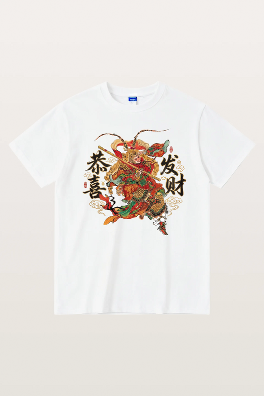 Wukong Fortune Drop Cotton T-shirt