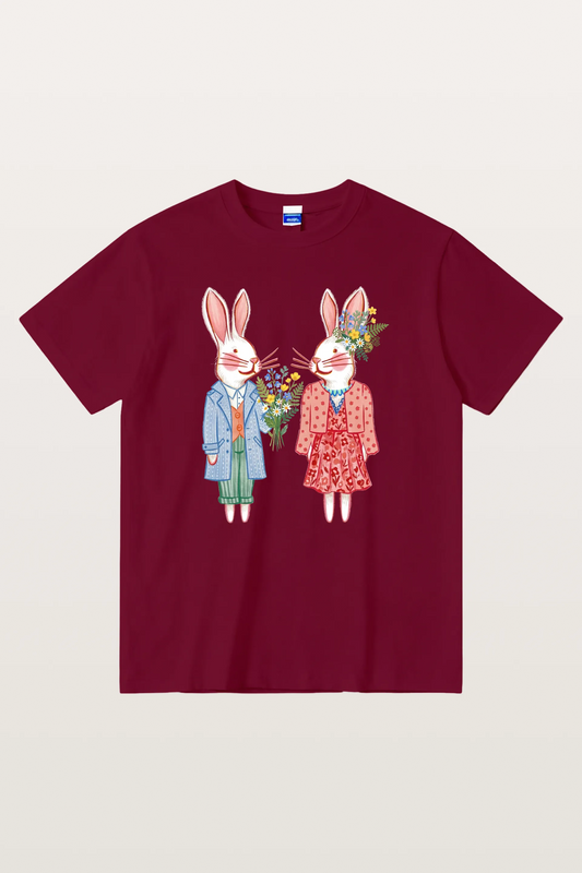 Bunny Couple Gildan T-Shirts