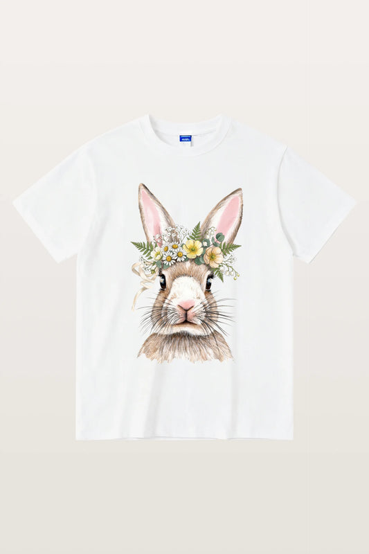 Floral Bunny Gildan T-Shirts
