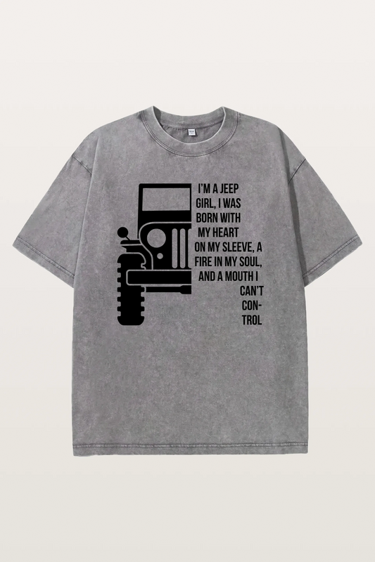 Jeep Girl Washed T-Shirts