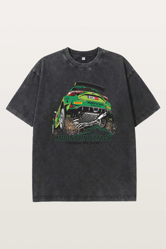 Curve Attack Washed T-Shirts