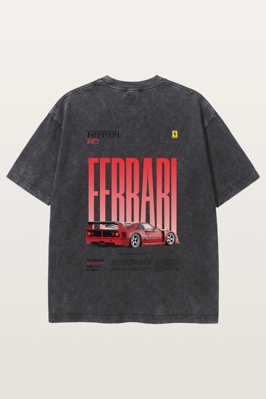 Gradient Red Washed T-Shirts