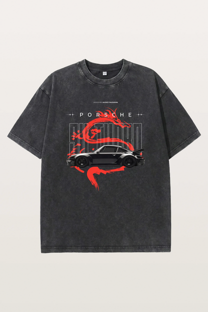 Porsche Dragon Washed T-Shirts