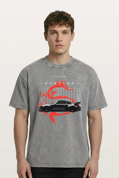 Porsche Dragon Washed T-Shirts
