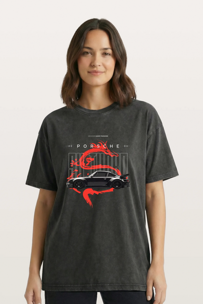 Porsche Dragon Washed T-Shirts