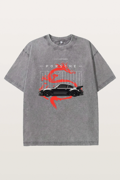 Porsche Dragon Washed T-Shirts