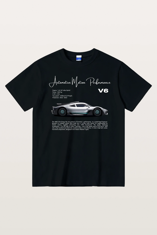 V6 Hybrid Power Cotton T-shirt