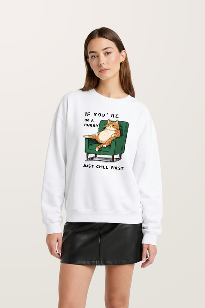 Laid-back Kitty Sweatshirts