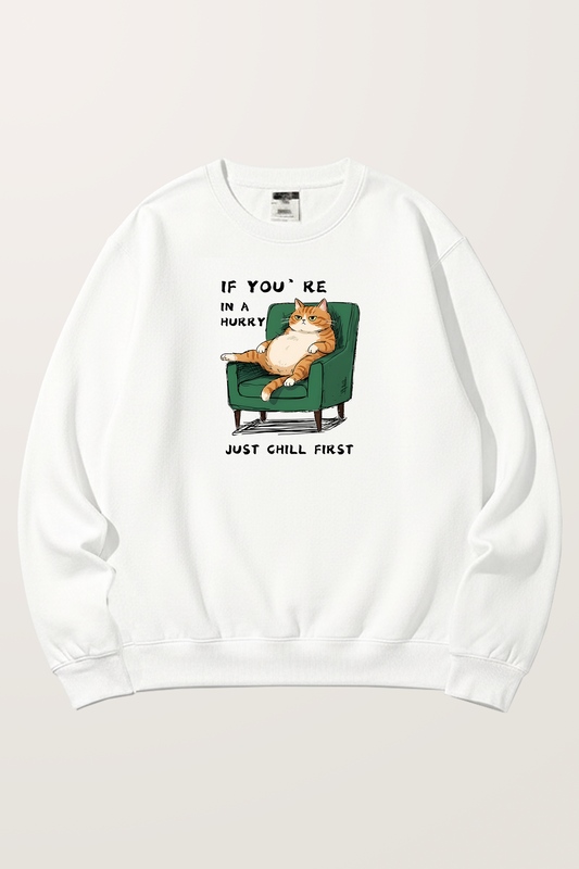 Laid-back Kitty Sweatshirts