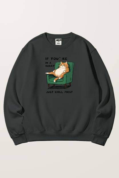 Laid-back Kitty Sweatshirts