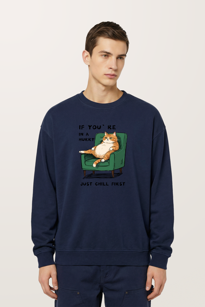 Laid-back Kitty Sweatshirts