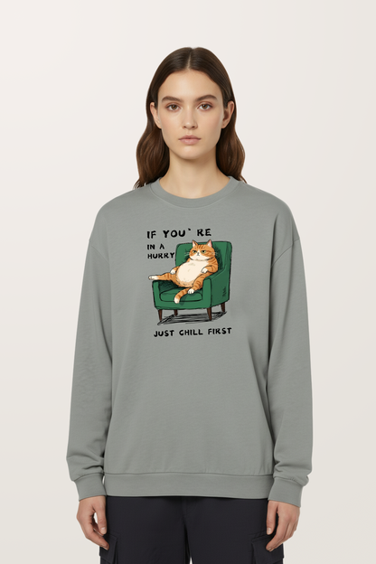 Laid-back Kitty Sweatshirts