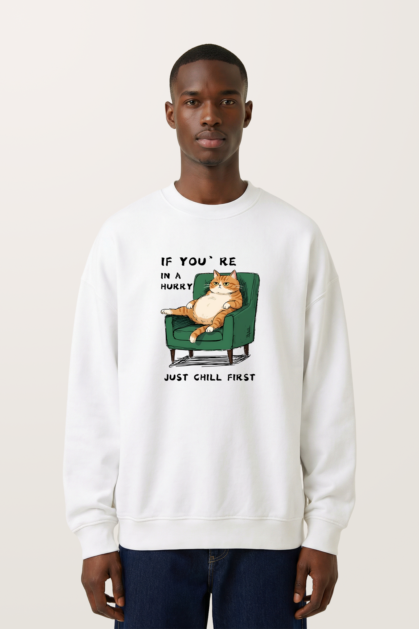 Laid-back Kitty Sweatshirts