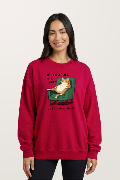 Laid-back Kitty Sweatshirts