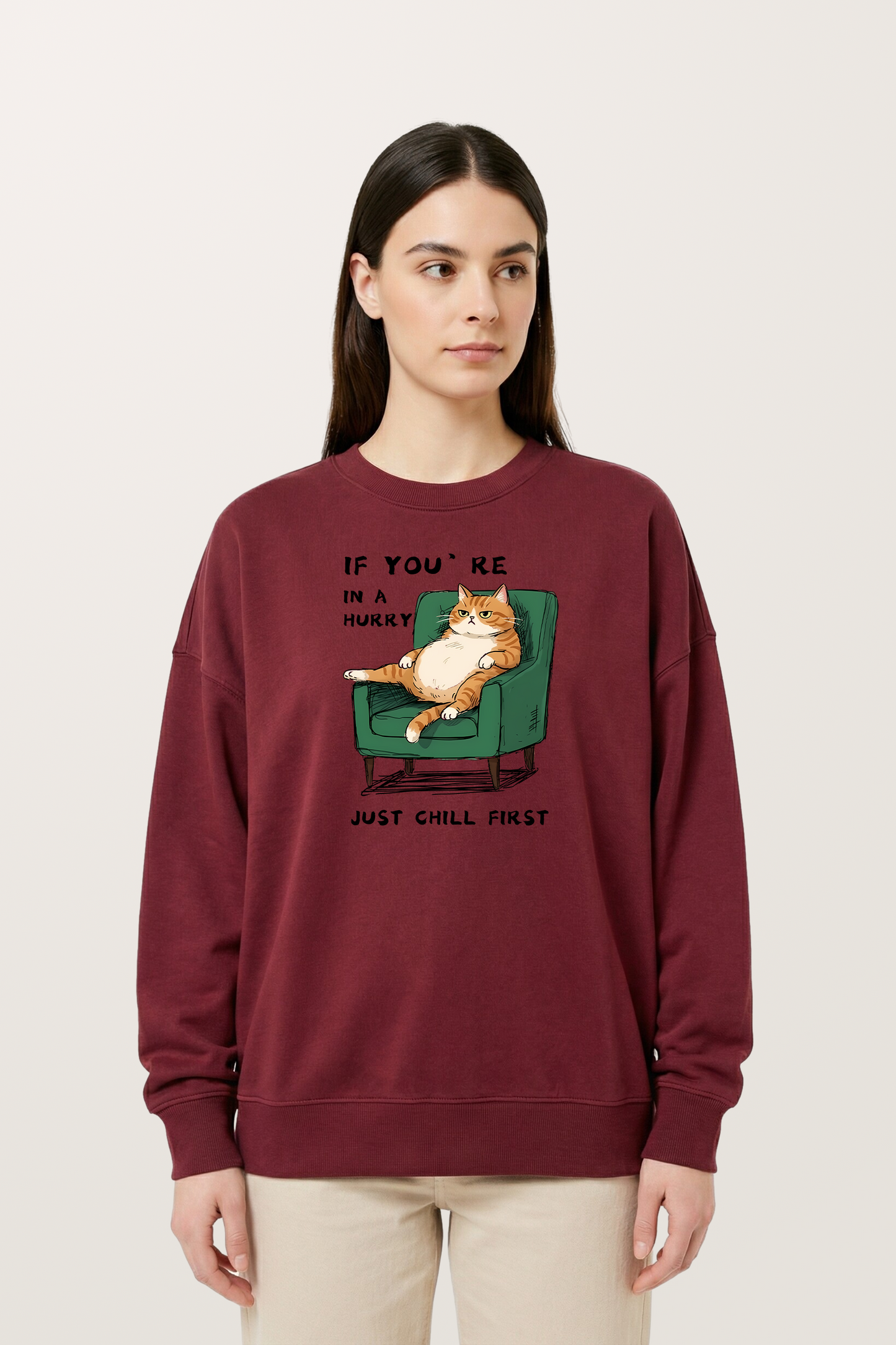 Laid-back Kitty Sweatshirts