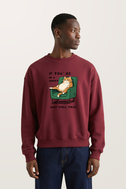 Laid-back Kitty Sweatshirts