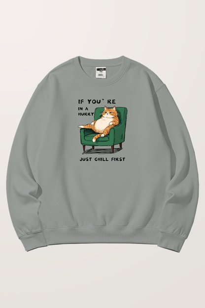 Laid-back Kitty Sweatshirts