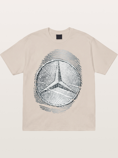 Mercedes Fingerprint Logo Cotton T-shirt
