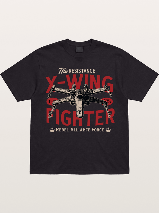 Resistance X-Wing Fighter Retro Design Gildan T-shirt