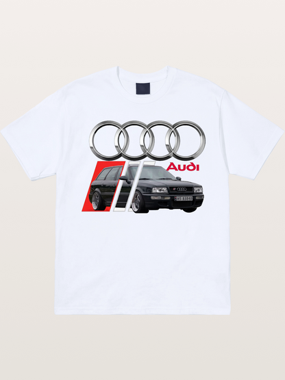 Audi Classic Car With Four Rings Gildan T-shirt