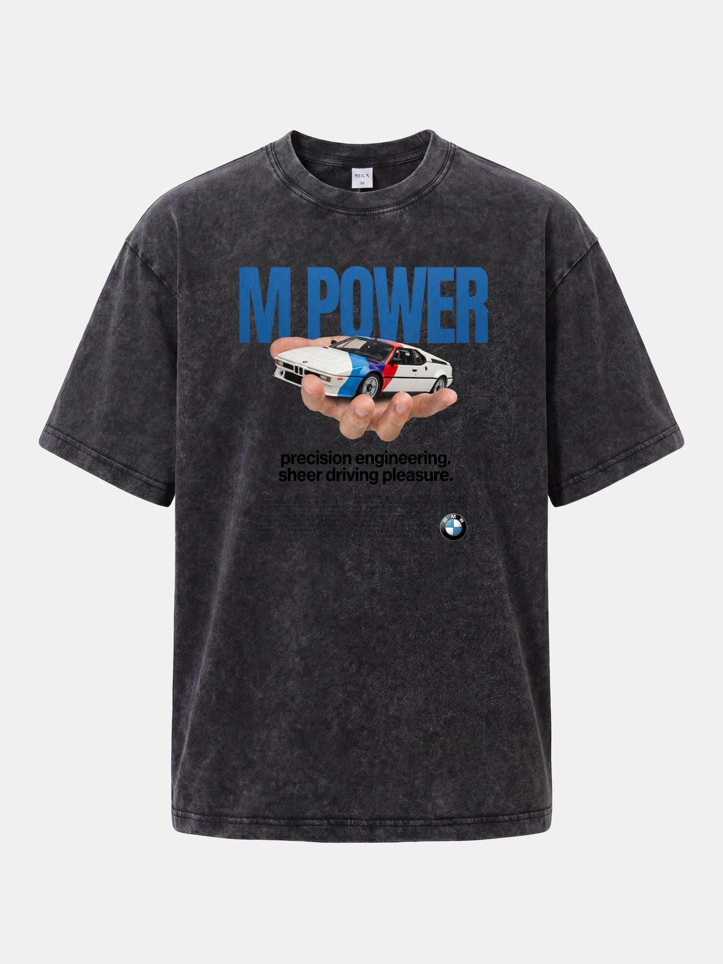 M Power Precision BMW Print Washed T-shirt