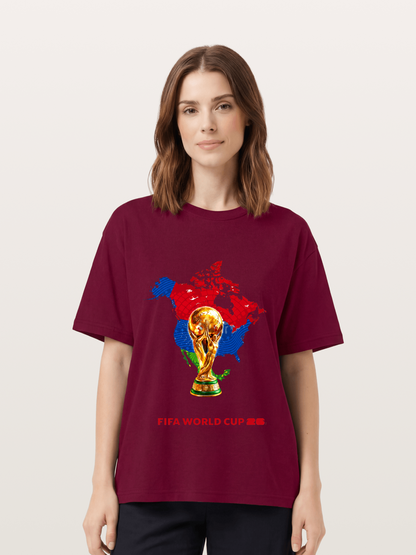 World Cup Trophy & Americas Map Gildan T-shirt