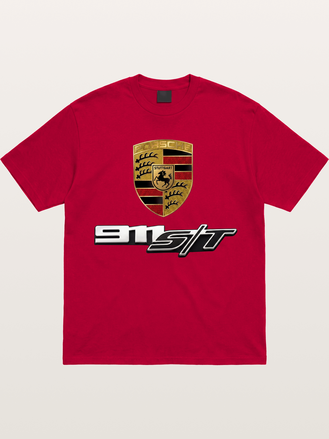 Porsche Crest With 911 ST Gildan T-shirt