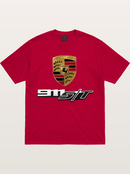 Porsche Crest With 911 ST Gildan T-shirt