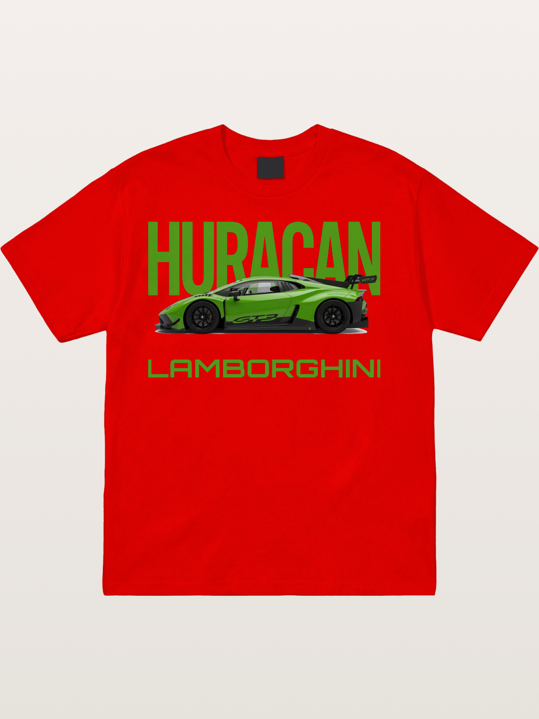 Huracan Green Cotton T-shirt